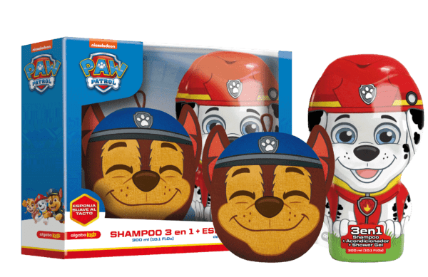 Paw Patrol Chase Shampoo + Marshall Sponge